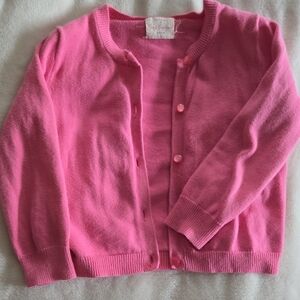 Crewcuts Girls' Bright Pink Button-Front Cardigan